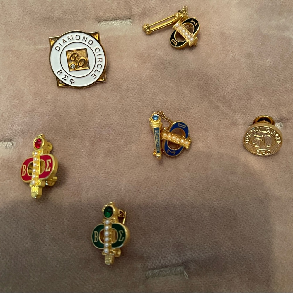 Beta Sigma Phi Sorority lapel pins